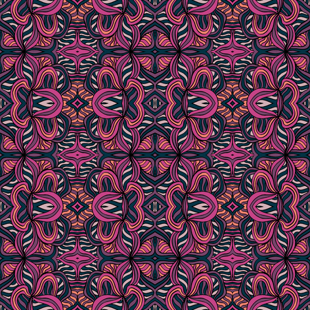 Seamless abstract pattern for printing on fabric or paper. Hand drawn background.のイラスト素材