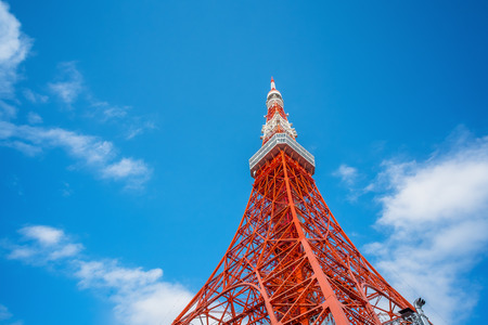 Tokyo Tower in Tokyo, street eye viewのeditorial素材