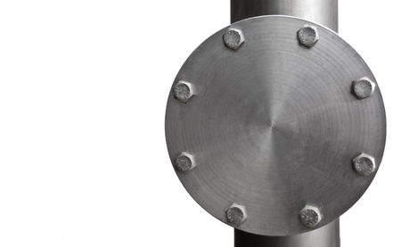 Stainless termination flange pipe with 