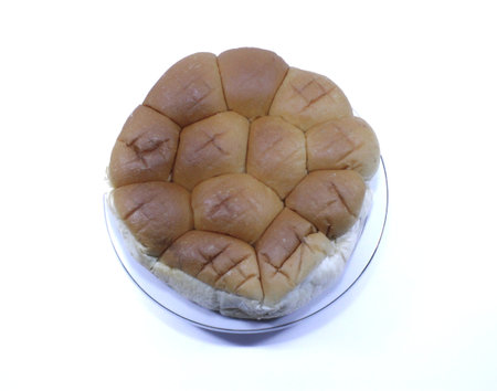Bread or torn bread or roti sobek (in Indonesia) containing cheese, strawberry jam and chocolate...