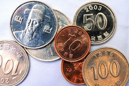 korean currencyの写真素材