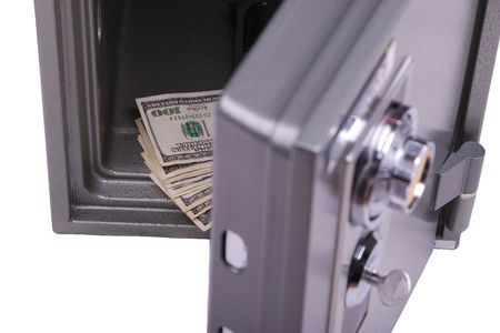 money in the safeの写真素材