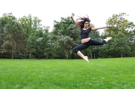 jumping and dancing
