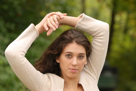 portrait of beautiful womanの写真素材