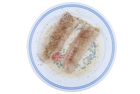 fish filet on the plate