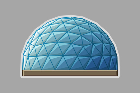 Icon geodesic dome.のイラスト素材