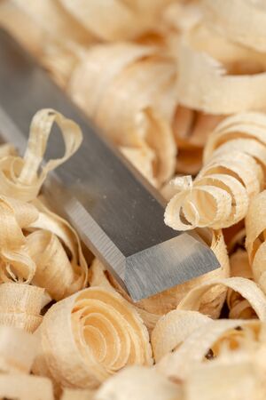 Carpenter cabinet maker hand tools on the workbench