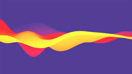 Abstract wavy background with modern gradient colorsのイラスト素材