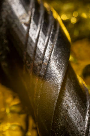 Drill bit for drilling concrete masonry or stone. Metal work industry.の写真素材
