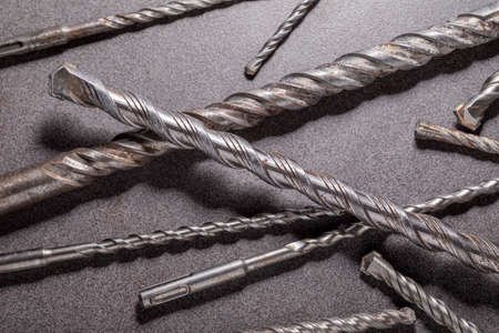 Drill bits for drilling concrete masonry or stone. Metal work industry.
