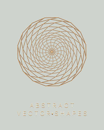 Geometric shape for design. wireframe illustration. molecular grid. 3d technology style. vector illustration. Futuristic connection structure for chemistry and science.のイラスト素材