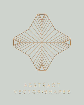 Geometric shape for design. wireframe illustration. molecular grid. 3d technology style. vector illustration. Futuristic connection structure for chemistry and science.のイラスト素材