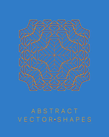 Geometric shape for design. wireframe illustration. molecular grid. 3d technology style. vector illustration. Futuristic connection structure for chemistry and scienceのイラスト素材
