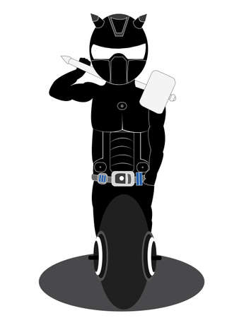 robot bring hammerのイラスト素材