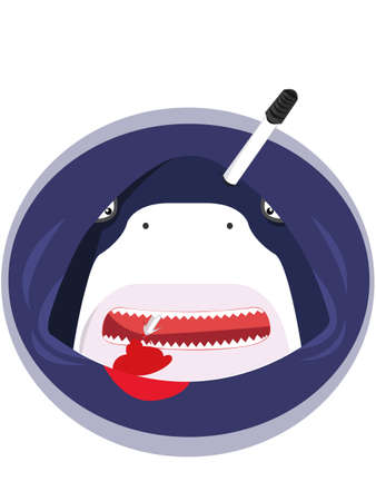 save the sharkのイラスト素材