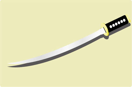 the japanese swordのイラスト素材