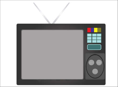 the old televisonのイラスト素材
