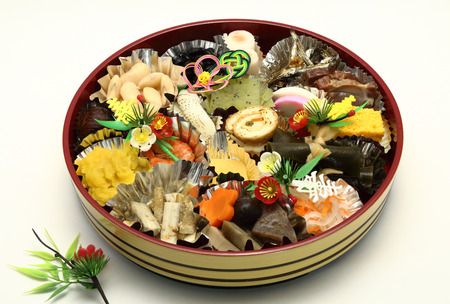 Hand-made Japanese style osechiの写真素材