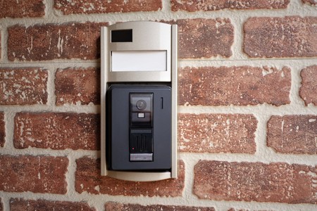 Keyhole, chime, interphone, entrance door