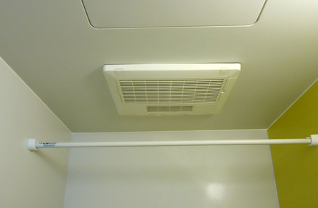 Hang dry laundry bathroom drying, Japanの写真素材