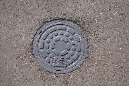 Lid stormwater Kanの写真素材