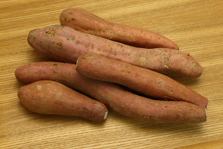 Japanese sweet potatosの写真素材