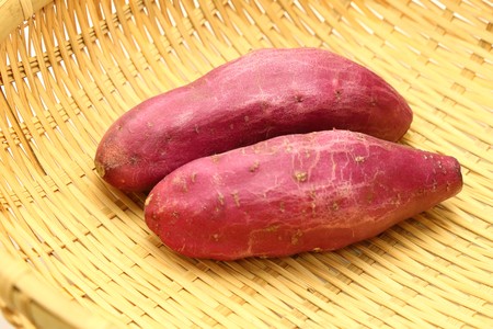 Japanese sweet potatos. see Naruto-INTOI.の写真素材