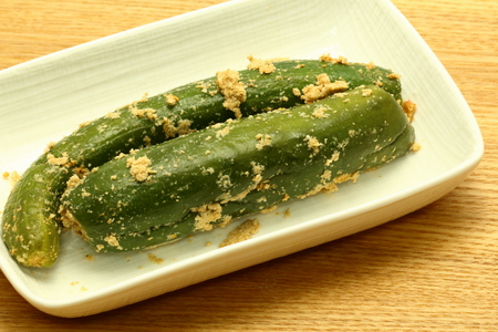 Pickled vegetables in Japanese pickled vegetablesの写真素材