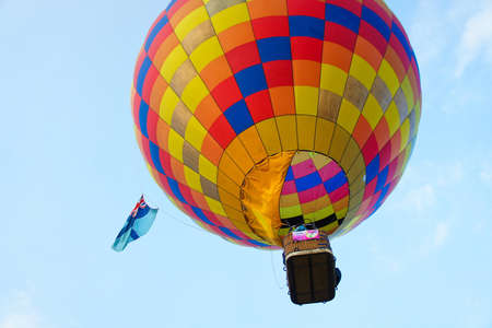 CHIANG MAI, THAILAND - NOV 26 : Balloon floating during Thailand international balloon festival 2011 at Prince Royal college in Chiang Mai, Thailand on Nov 26, 2011.のeditorial素材