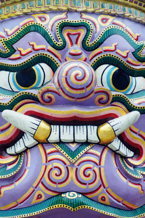 Thai giant face close up, Thailandの写真素材