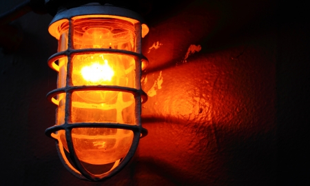 lamp on the shipの写真素材