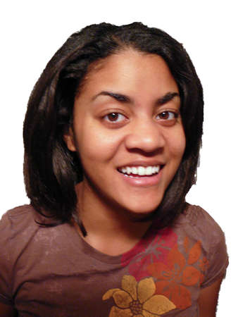 Beautiful African-American Womanの写真素材