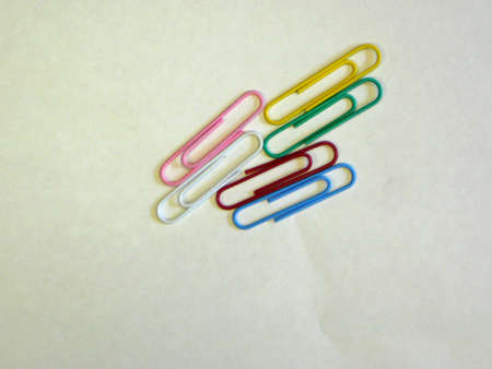 Colorful Paperclipsの写真素材