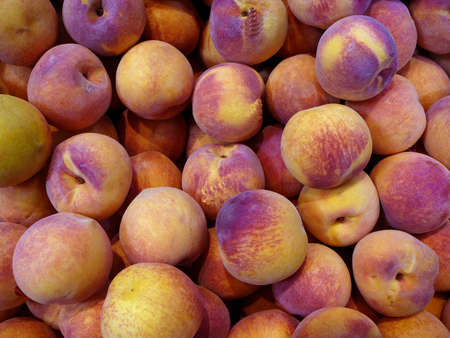Background of peachesの写真素材