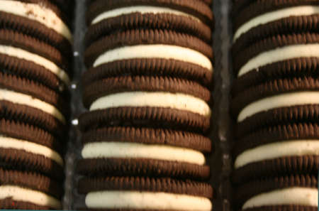 Chocolate Sandwich Cookiesの写真素材