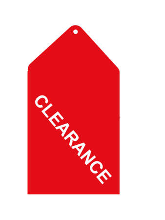 Clearance sales tagの写真素材