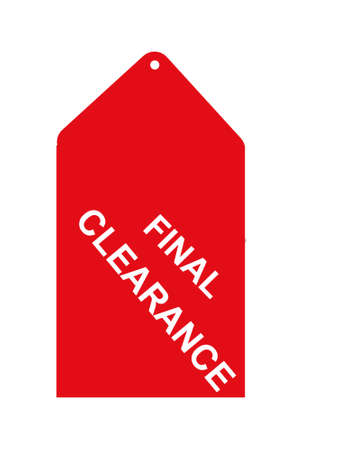 final Clearance sales tagの写真素材