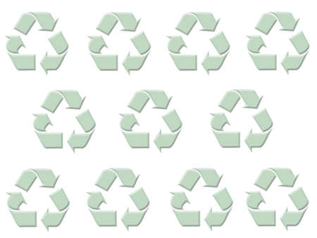 Recycle symbol backgroundの写真素材