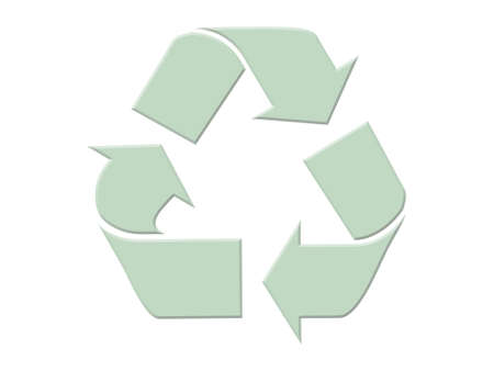 Recycle symbol background の写真素材