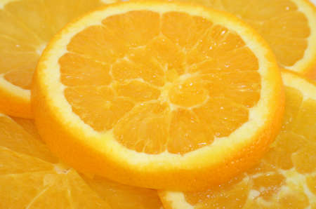 Orange Slice Backgroundの写真素材