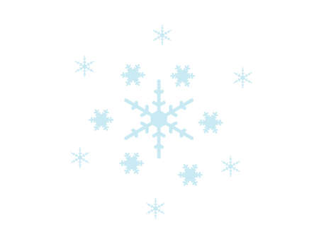 Blue Snowflakeの写真素材