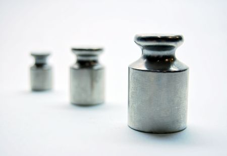 3 weights in perspectiveの写真素材