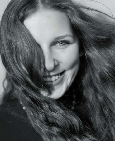 Teenage girl smiling