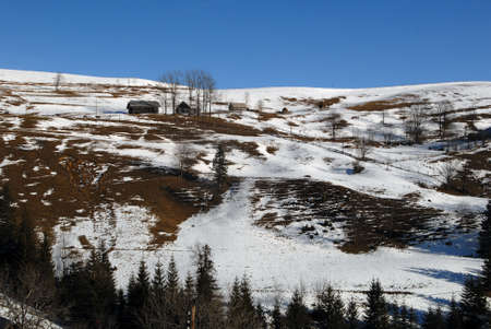 Village in the highlandsの写真素材