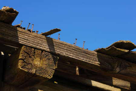 Old house roofの写真素材