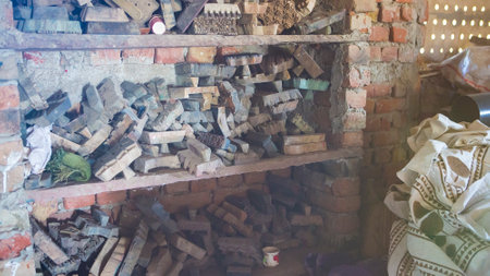 Block Printing for Textile in India. Jaipur Block Printing Traditional Process. Wooden Block Printing with oriental ornament for Fabric. Traditional painting of Indian Textile. Rajasthan Craftsのeditorial素材