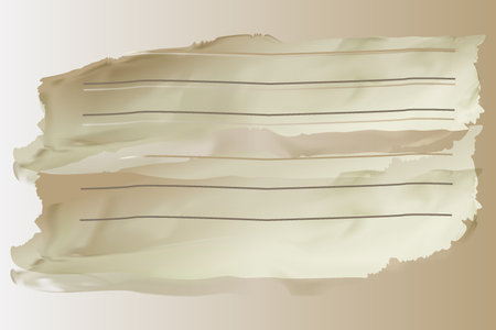 Grunge crumpled sheet of paper. Old paper texture background with black line white wallpaper color Vector illustration.のイラスト素材