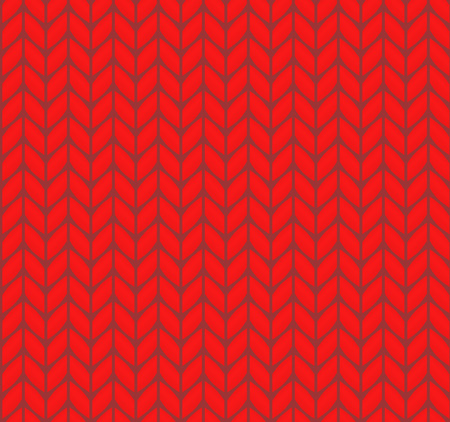 Flat knitting seamless pattern, vintage cute vectorのイラスト素材