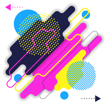 Abstract modern background with rounded cornersのイラスト素材