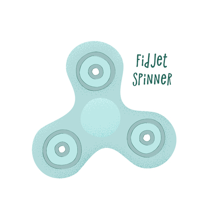 Fidget spinner, anti-stress toy, vector stipple conceptのイラスト素材